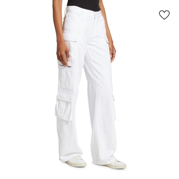 ALICE + OLIVIA
Cay Baggy Cargo Pants White - Picture 1 of 10